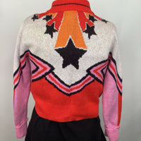 Collectors Corner Size 3: Stella McCarteny Red Multi-Color "Cheerleader" Sweater