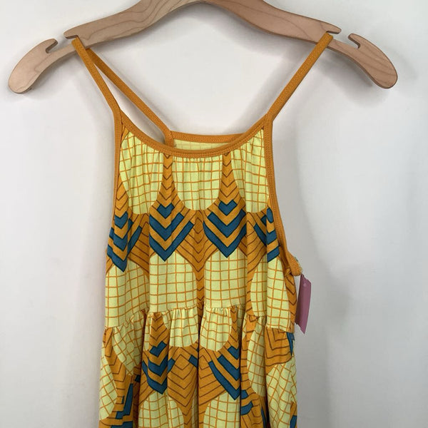 Size 12: Tea Pink/Blue Checkered Tank Dress