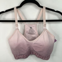 Size S/Petite Pink/Purple Heathered Nursing Bra