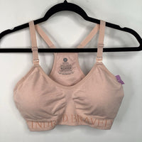 Size S/Petite Light Pink Heathered Nursing Bra