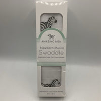 Amazing Baby Newborn Zebra Muslin Swaddle NEW