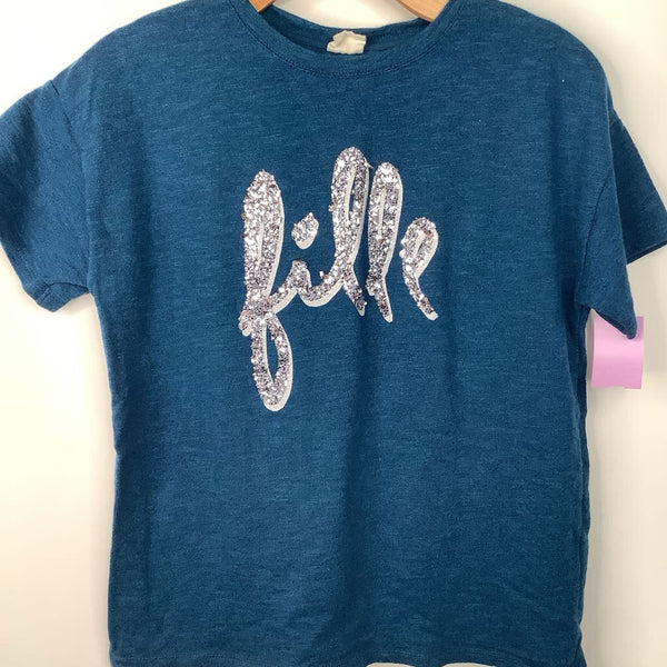 Size 13-14: Zara Blue 'Fille' T-Shirt
