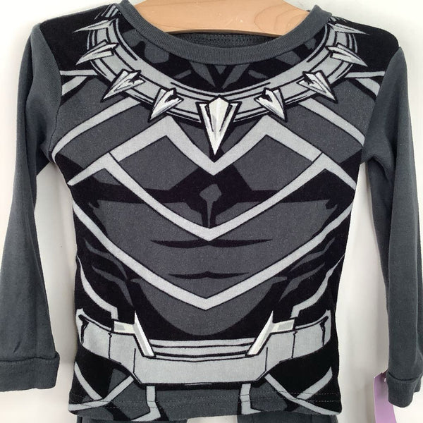 Size 4: Avengers Black Panther Grey 2pc Pjs