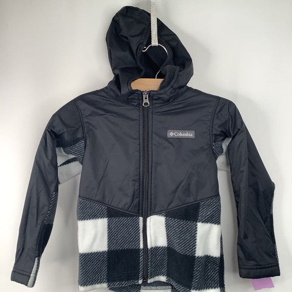 Size 4: Columbia Black/White Fleece Jacket