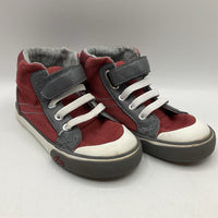 Size 11: See Kai Run Red Velcro High Top Shoes