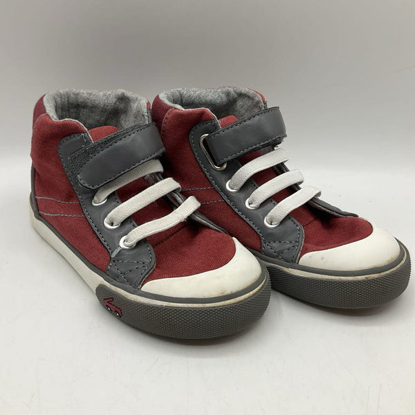 Size 11: See Kai Run Red Velcro High Top Shoes