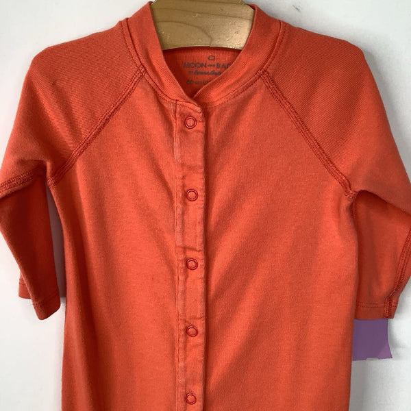 Size 3-6m (60): Hanna Andersson Orange 1pc Footy PJs
