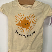 Size 2: Old Navy Yellow "You Are My Sunshine" Short Sleeve 2pc PJs