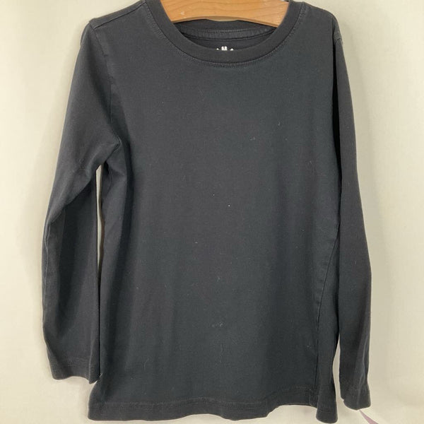 Size 4-5: Primary Black Long Sleeve Shirt