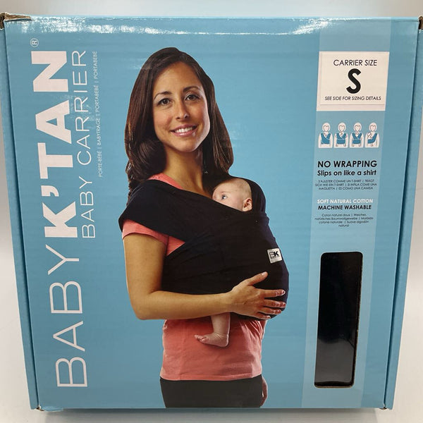 Size S: Baby K'Tan Black Baby Carrier
