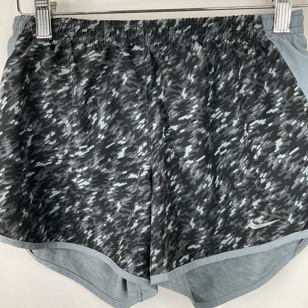 Size 8-9: Nike Black Camo Drawstring Athletic Shorts