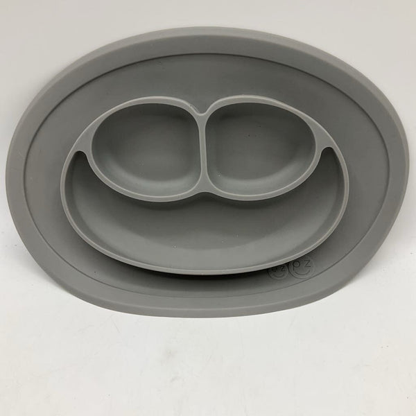 Ez Pz Silicone Suction Plate Grey
