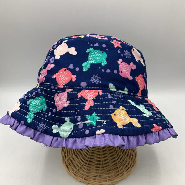 Size OS: UV Skinz Reversible Purple Fish/Blue Sun Hat