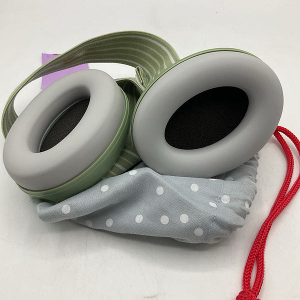 Alpine Muffy Baby Green Hearing Protection Headphones w/ Travel Bag