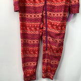 Size 2: REI Pink/Red Light 1pc Zip-Up PJs