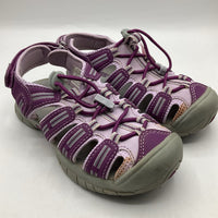 Size 12: Khombu Purple Toggle/Velcro Strap Sandals
