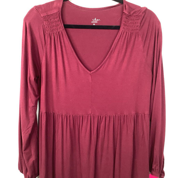 Size M: Ingrid & Isabell Red Long Sleeve Dress