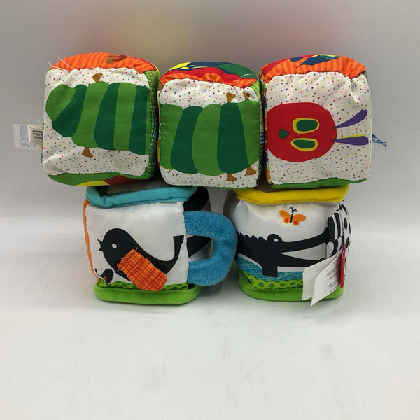 Infanito 5pc Plush Rattle Blocks
