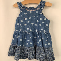 Size 12m: Blue Floral Tank Dress