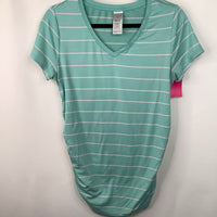 Size S: Time & Tru Blue/White Striped T-Shirt