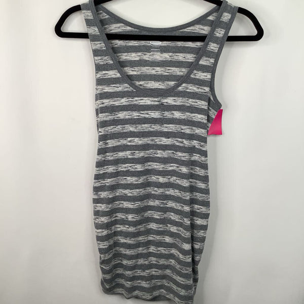 Size S: Old Navy Grey Striped Tank Top