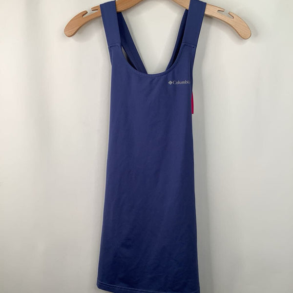Size 7-8: Columbia Blue Tank 1pc Swim Dress