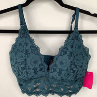 Size M: Momanda Teal Lace Nursing Bra