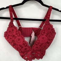 Size M: Momanda Red Lace Nursing Bra