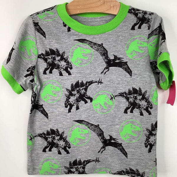 Size 3: Jurassic World Grey/Green Dinosaur T-Shirt