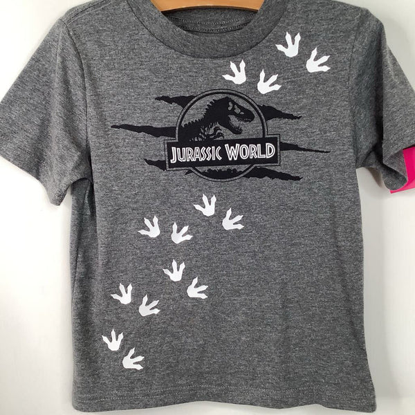 Size 3: Jurassic World Grey Dinosaur T-Shirt
