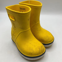 Size 6: Crocs Yellow Rain Boots