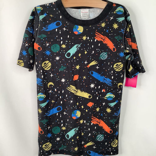 Size 14 (160): Hanna Andersson Black Space Shorty 2pc PJs