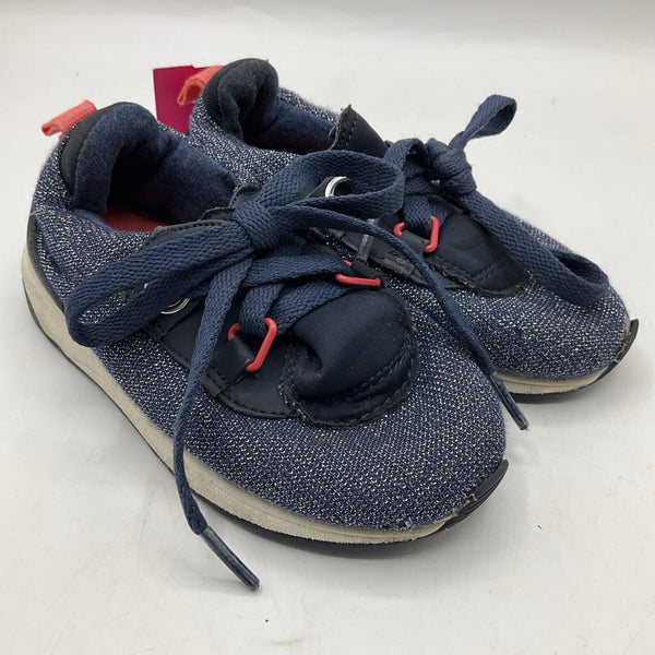 Size 6: Zara Blue Sparkly Tie Up Sneakers