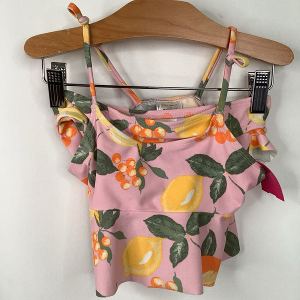 Size 6: OshKosh Pink Fruit 2pc Swim Suit