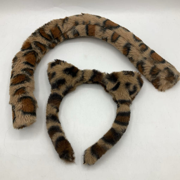 Size OS: Leopard Print Headband And Tail