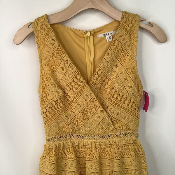 Size 12: Miami Yellow Knitted Sleeveless Dress