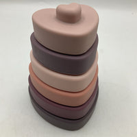 Pastel Heart Shaped Silicon Stacker