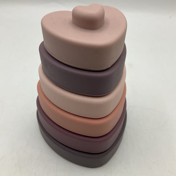Pastel Heart Shaped Silicon Stacker