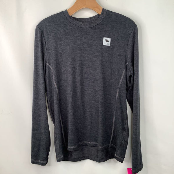 Size 15-16: Abercrombie Active Dark Grey Long Sleeve Shirt