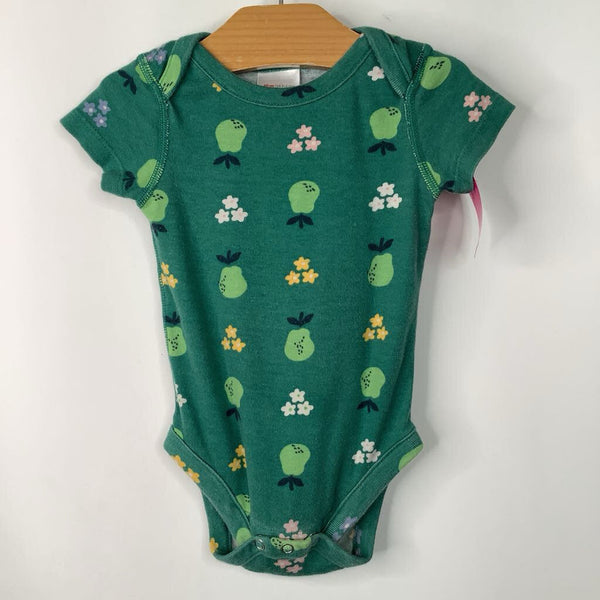 Size 3-6m (60): Hanna Andersson Green Pear Onesie