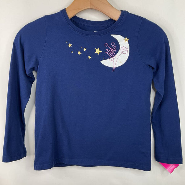 Size 10: Tea Navy Moon Graphic Long Sleeve Shirt