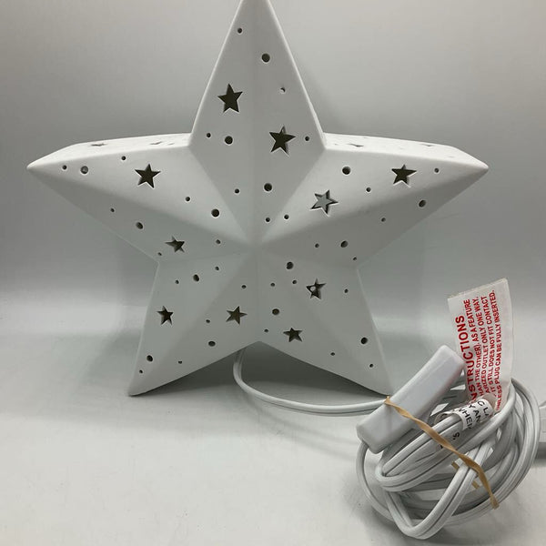 White Ceramic Star Night Light