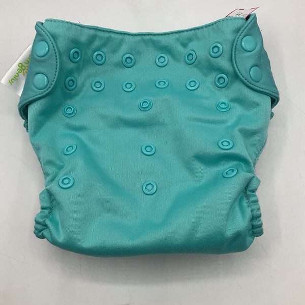 Size O/S: Bum Genius Light Blue Adjustable Snap Diaper