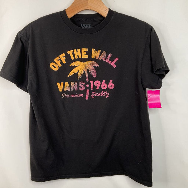 Size 10-12: Vans Black Off The Wall T-Shirt