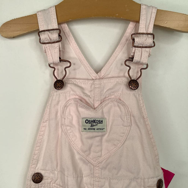 Size 2: OshKosh B'Gosh Pink Heart Pocket Overalls