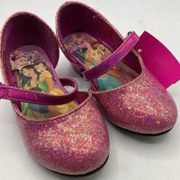 Size 7: Pink Disney Velcro Strap Princess Heels