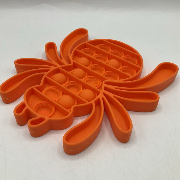 Orange Spider Push Pop Fidget Toy
