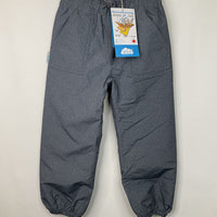 Size 5: Jan & Jul Heather Grey Cozy-Dry (Fleece Lined) Rain Pants- NEW
