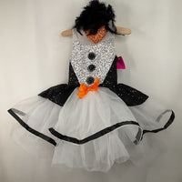 Size 4-6: Weissman Black/White/Orange Sequin Tulle Dance Costume