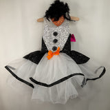 Size 4-6: Weissman Black/White/Orange Sequin Tulle Dance Costume
